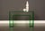 Modern Acrylic Double-Decker Transparent Green Console For Sale - Image 3 of 6