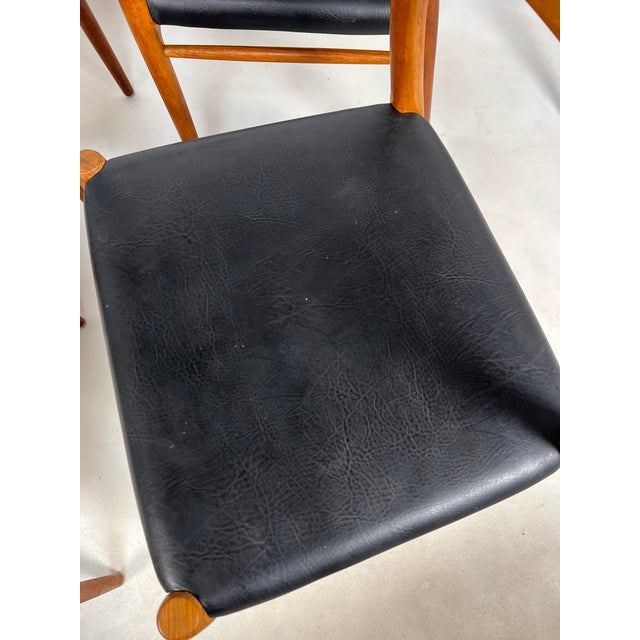 C. 1960s Niels Moller Danish Teak Model 75 Dining Chairs- Set/8 For Sale - Image 9 of 10