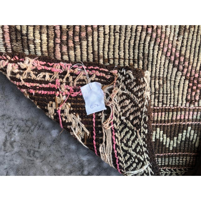 1960s Vintage Handwoven Tribal Kilim Rug - 5′1″ × 11′7″ For Sale - Image 4 of 11