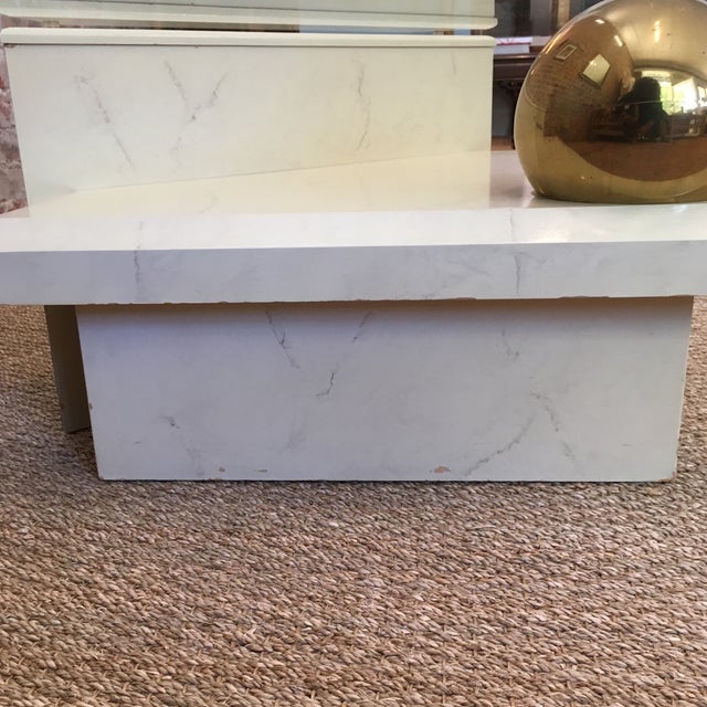 Vintage Faux Stone Coffee Table Chairish