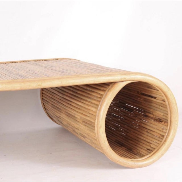 Large Coffee Table in Rattan For Sale - Image 9 of 12