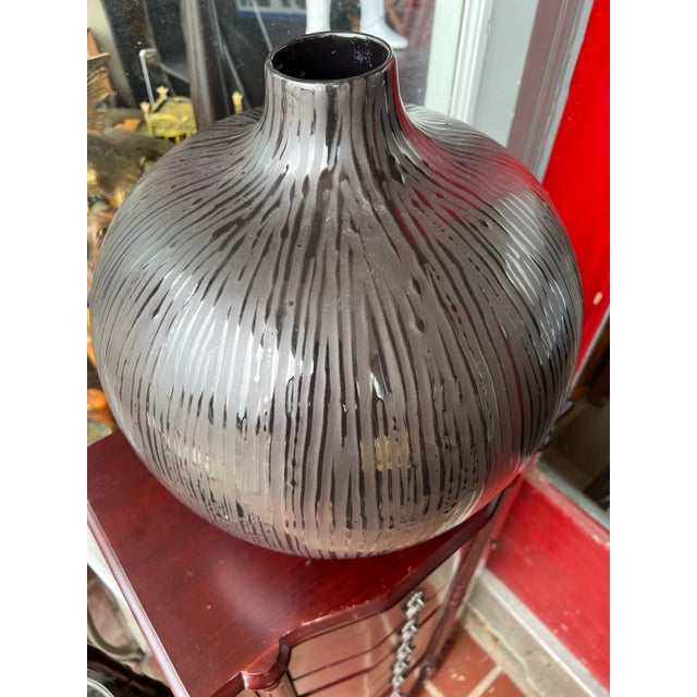 Modern Large 1990s Modern Vase For Sale - Image 3 of 4