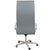 Tall Backed Oxford Office Chair in Grey Leather by Arne Jacobsen for Fritz Hansen For Sale - Image 4 of 15