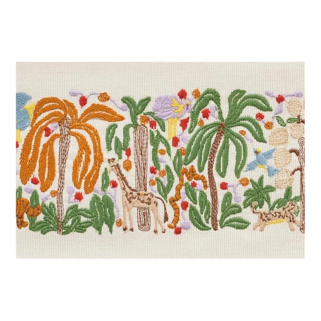 Sample - Schumacher Rousseau Tape in Orange For Sale