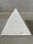 Pyramid lamp. Entirely made of white marble (thickness: 2cm). Porcelain E27 fitting. Switch on the cord. Heavy duty...