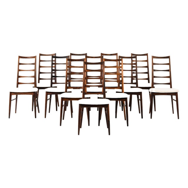 Dining Chairs in Rosewood by Niels Kofoed, 1961, Set of 12 For Sale