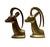 1960s Mid Century Pair of Brass Gazelle Bookends Antelope Bookends VTG (D-9). For Sale - Image 5 of 8