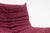 Togo Three-Seater Sofa in Burgundy Bouclet by Michel Ducaroy for Ligne Roset For Sale - Image 5 of 18