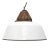 Industrial White Enamel & Cast Iron Pendant Lamp, 1950s For Sale - Image 6 of 7