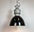 Industrial Black Enamel Factory Lamp from Elektrosvit, 1960s For Sale - Image 10 of 18
