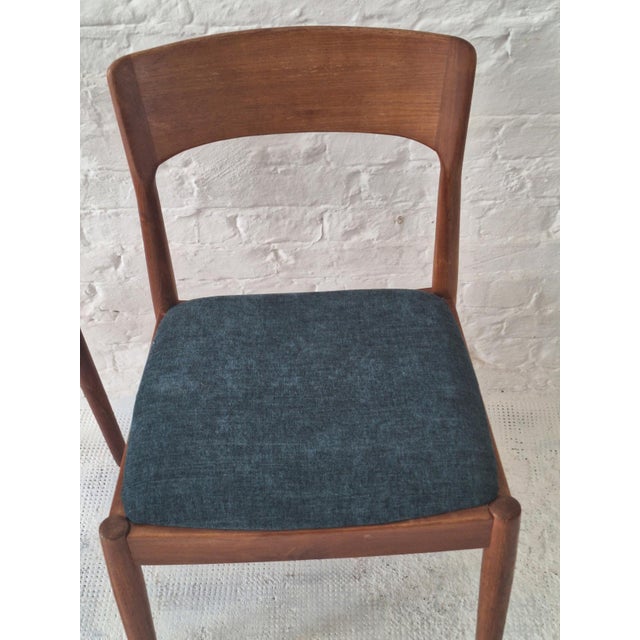 Mid 20th Century Vintage Teak Dining Chairs by Henning Kjærnulf for KS Møbler, Denmark, 1960s, Set of 2 For Sale - Image 5 of 15