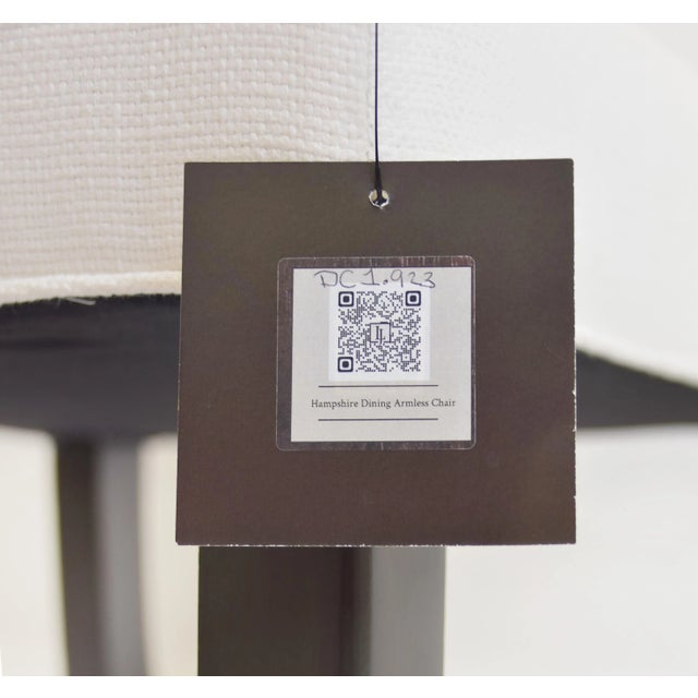 Wood Le Jeune Upholstery Hampshire Armless Dining Side Chair Dc1.923 Showroom Model For Sale - Image 7 of 8