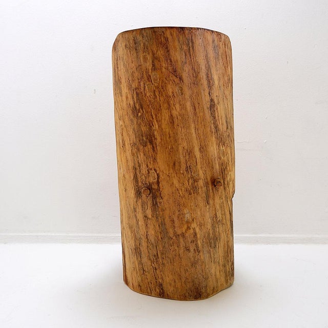 Brutalist Sculptural Wabi-Sabi Style Chair in Oak, 2010s For Sale - Image 10 of 16