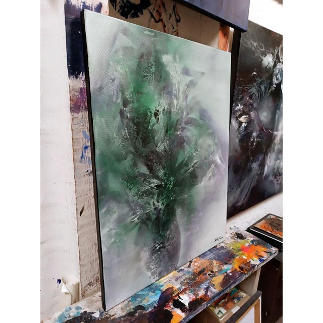 Contemporary Ovidiu Kloska, Eternity Written in Mist August 20, 2025, Acrylic on Canvas For Sale - Image 3 of 12