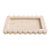Scalloped Travertine Marble Tray For Sale
