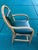 Mid-Century Modern 1990s Pair Mid-Century Modern Shelby Williams Green Leather Bentwood Acacia Chairs For Sale - Image 3 of 10