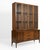 Wood Broyhill Emphasis Vintage Mid Century Modern 2 Piece Buffet and Hutch China Cabinet C. 1960s, Attributed For Sale - Image 7 of 9
