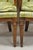Wood Antique Italian Regency Distress Carved Walnut Barrel Back Club Arm Chair, Pair For Sale - Image 7 of 11