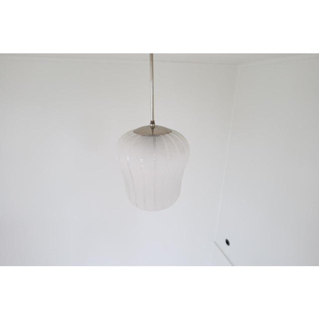 1940s Swedish Modern Art Deco Pendant by Harald Notini for Böhlmarks, Sweden, 1940s For Sale - Image 5 of 13