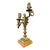 Vintage French Empire Bronze Candelabra on Marble Base For Sale