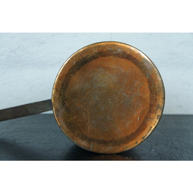 Antique French Country Farmhouse Copper Sauce Saute Pan Cook Pot For Sale - Image 10 of 13