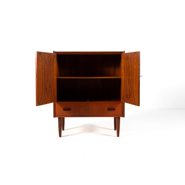 Vintage Danish Teak Cabinet with Drawer, 1960s For Sale - Image 4 of 13