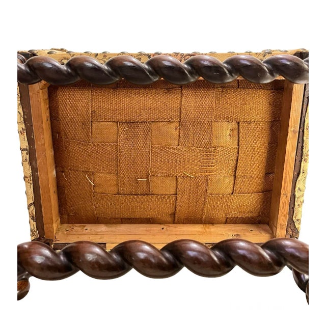 Early 19th Century English Barley Twist Walnut Armchair For Sale - Image 11 of 12