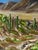 Contemporary Massive 28" Original 1980 Lawson Southwest Desert Oil Painting - Framed Sonoran Cactus Landscape For Sale - Image 3 of 4