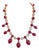Bochic “Capri” Vintage Ruby, Amethyst & Sapphire Necklace 18K Gold -Silver For Sale