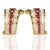 14k Earrings containing 20 square rubies weighing approximately 1.50 carats and 80 bagutte diamonds weighing approximately...