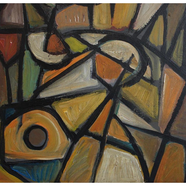 Postwar European Artist, The Vanguard Series Nr. XXII Abstract Composition, 1950s-1970s, Oil on Board, Framed For Sale - Image 7 of 13