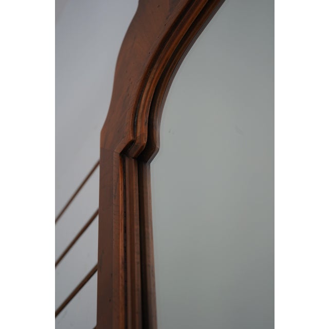 Brown Henredon Walnut Frame Dresser Mirror For Sale - Image 8 of 9