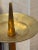 Metal Pair of Brass Altarsticks With Petal-Shaped Tripod Bases For Sale - Image 7 of 7