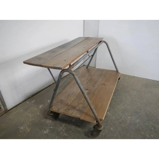 Industrial Vintage Portfiori Trolley, 1950 For Sale - Image 3 of 10