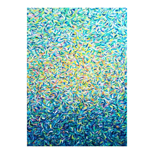 Artist Andrei Sitsko "Reflection in the Water. Lago Di Garda" Modern Original Painting For Sale