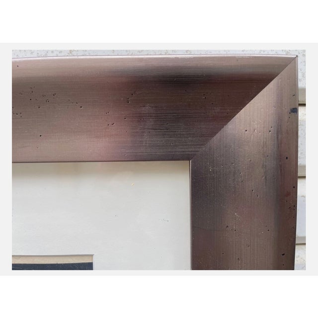 George Nama Signed 16/30 1969 Screenprint Poetry Forum Abstract Framed For Sale - Image 4 of 6