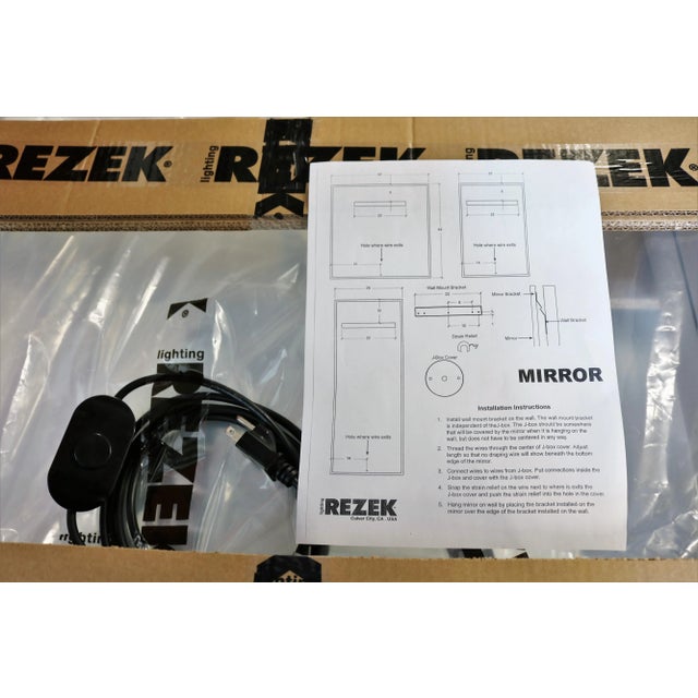 Modern Rezek Artemide Dimmable Lighted Mirror For Sale - Image 10 of 13