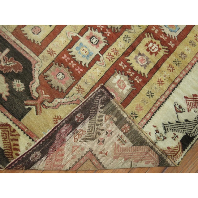 Early 20th Century Zabihi Collection Whimsical Turkish Rug - 4'3" x 5'6" For Sale - Image 4 of 6