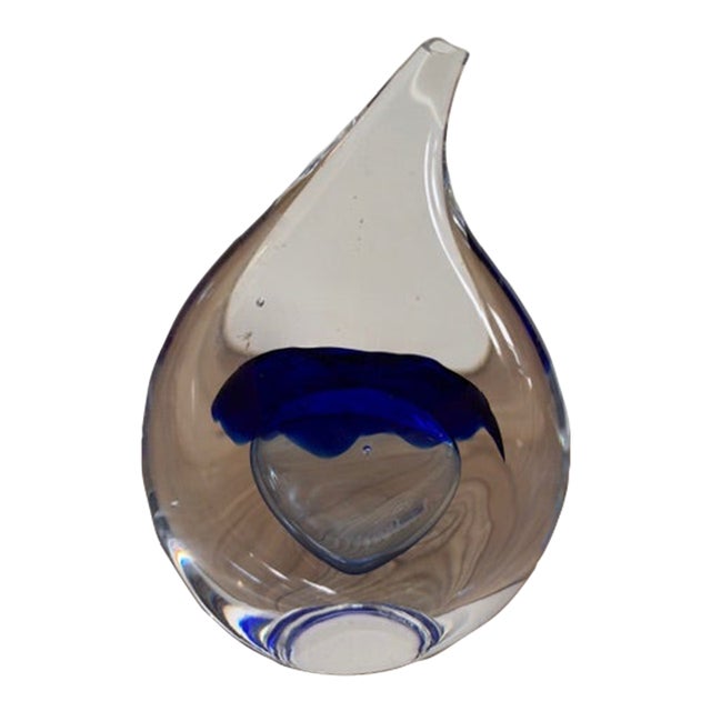 Murano Teardrop Paperweight For Sale