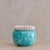French Turquoise Ceramic Vase with Bow Motif by Gustave Asch, 1940s For Sale - Image 11 of 18