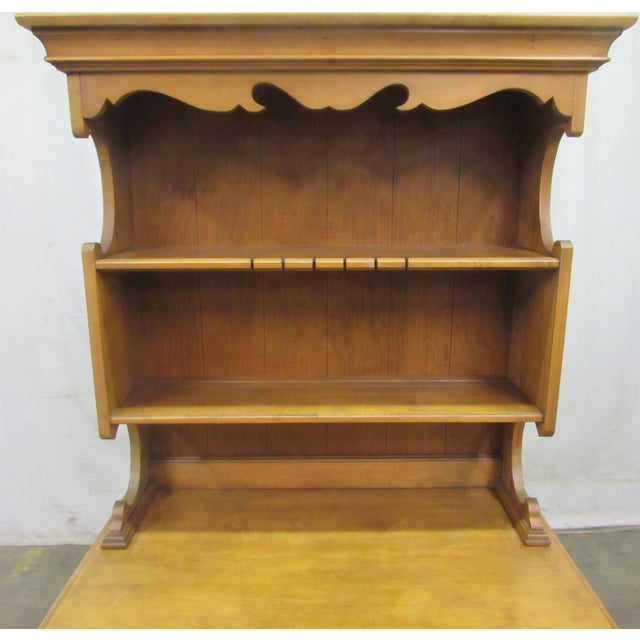 Vintage Country Style Maple Cabinet Server For Sale - Image 4 of 13