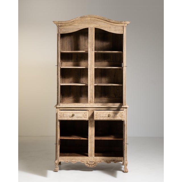French Louis XIV Oak Vitrine, Baroque Style, France, 19th Century For Sale - Image 3 of 16