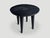Andrianna Shamaris Minimalist Charred Round Side Table For Sale - Image 4 of 5