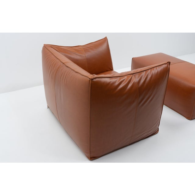 Animal Skin Set of Vintage Le Bambole Lounge Chair and Ottoman by Mario Bellini for B&B Italia, 2000s For Sale - Image 7 of 12