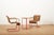 Side Table with Armchairs in Red Lacquered Tubular Steel, 1920s, Set of 3 For Sale - Image 4 of 18