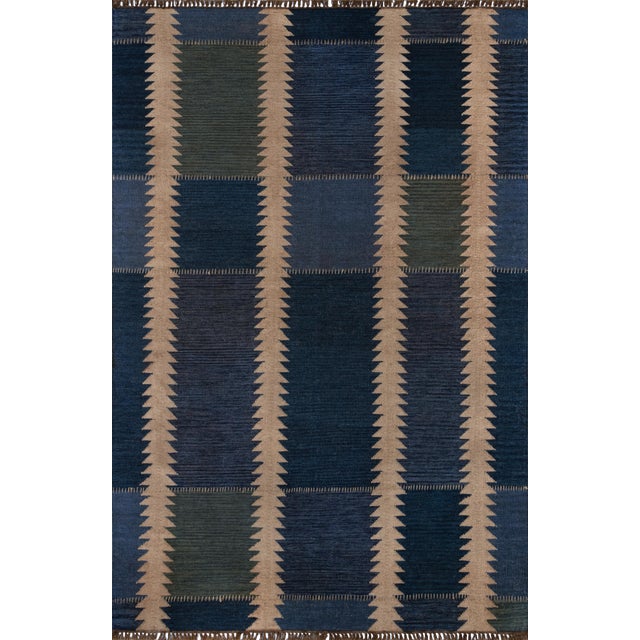 Mahi Zara Indigo 10' X 14' Area Rug For Sale