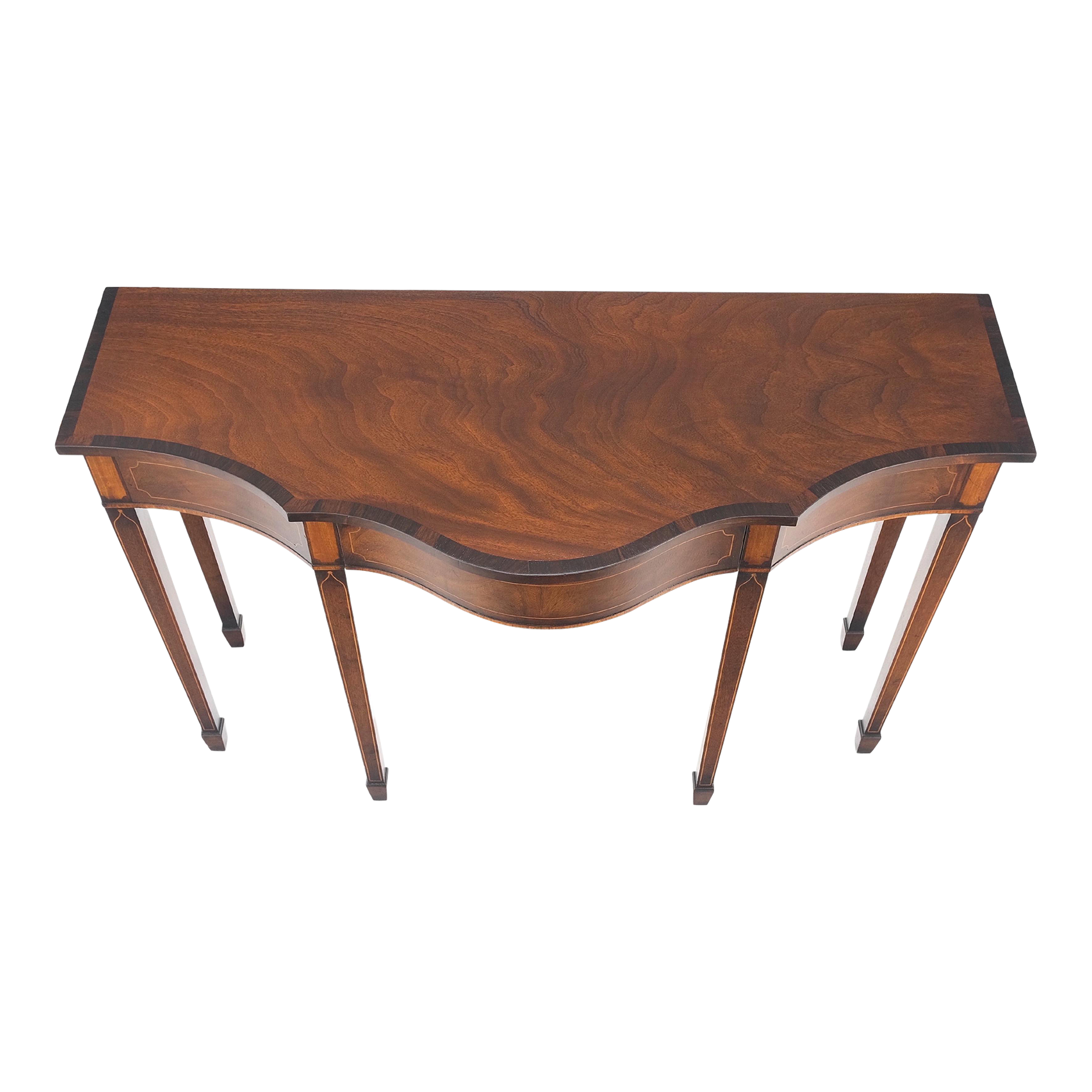 Federal Flame Mahogany Banded Serpentine Front 6 Legged