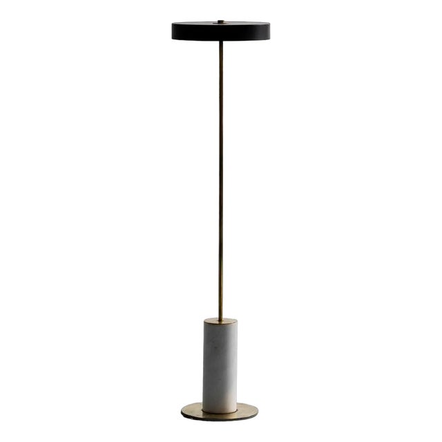 Floor Lamp in Metal Marble, 1970s For Sale