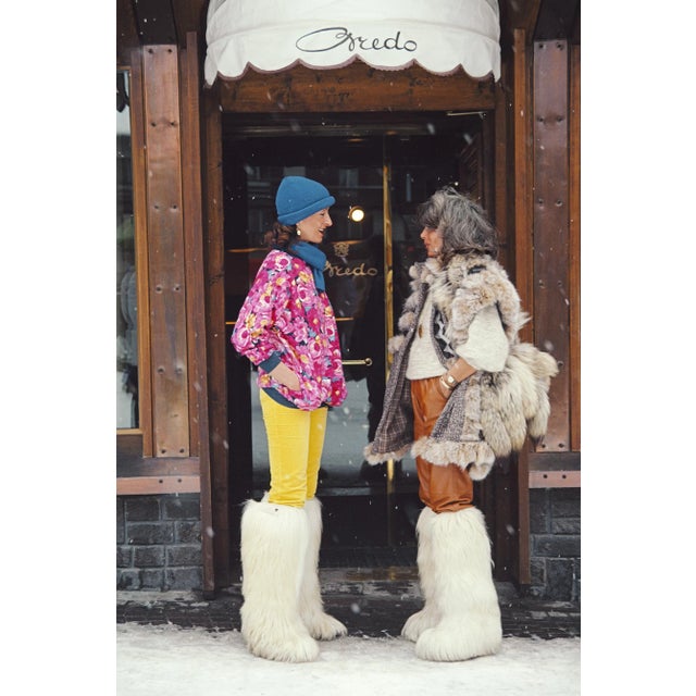 Contemporary Slim Aarons, Cortina Dampezzo, 1982, C-Print Portrait For Sale - Image 3 of 3