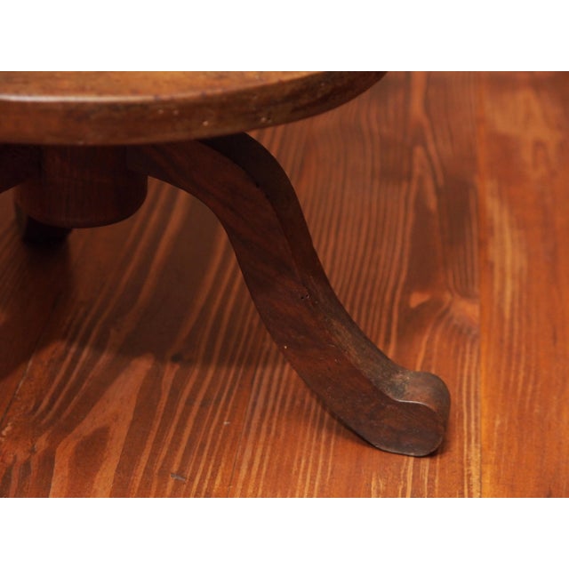 Wood Early 19c. Provincial Drum Table For Sale - Image 7 of 7